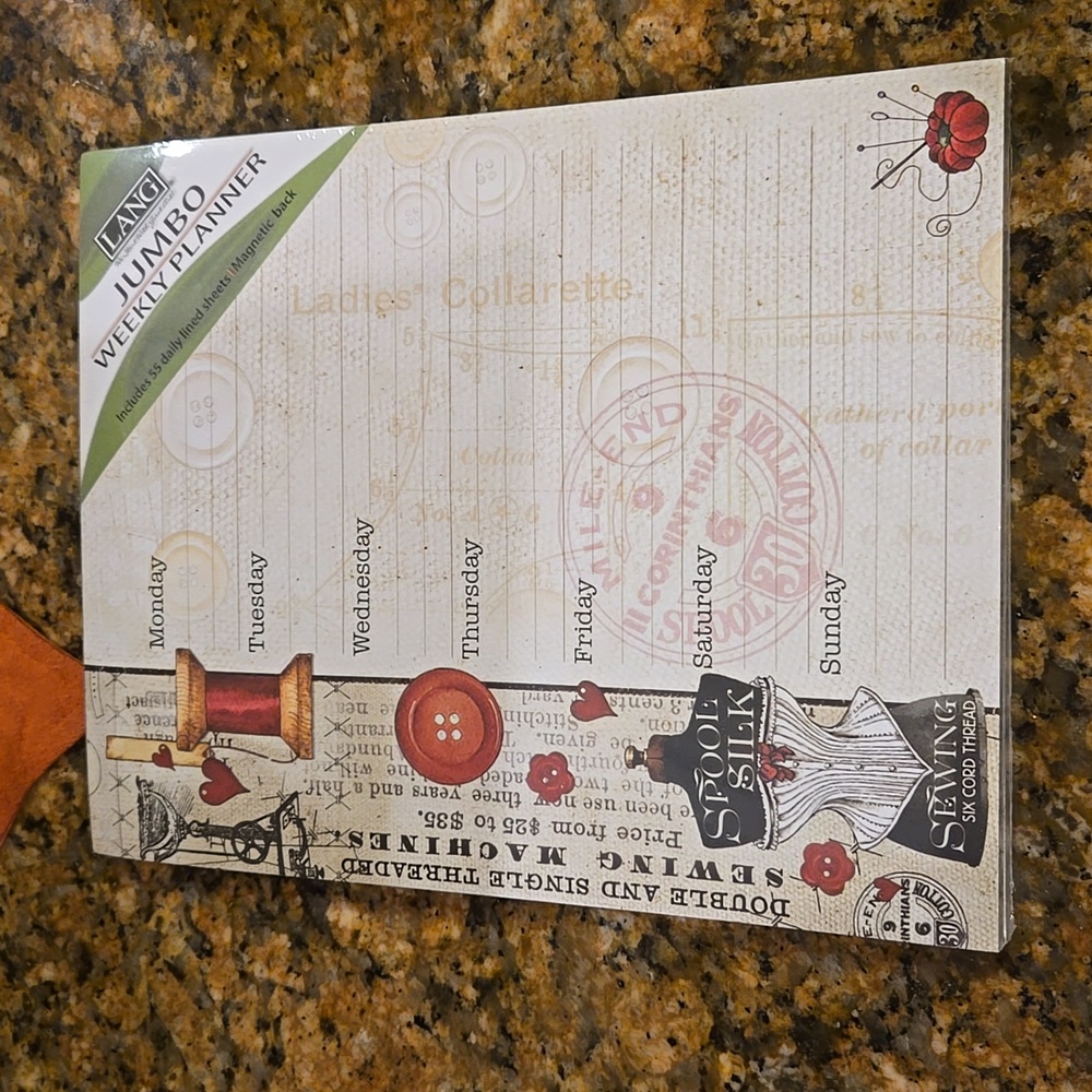Jumbo weekly planner